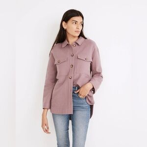 Madewell Waffleback Branner Shirt-Jacket Faded Fig size XS